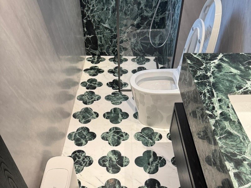 Prada Green hotel mosaic Prada Green hotel mosaic